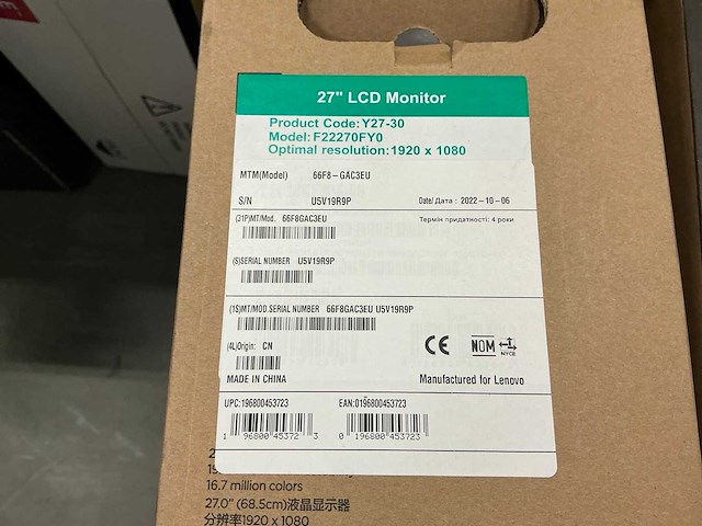 Lenovo legion y27-30 lcd monitor - afbeelding 2 van  2