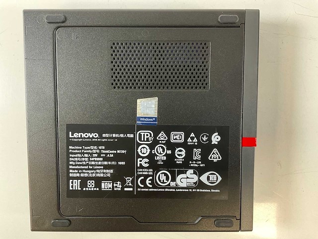 Lenovo m720q, core(tm) i5 9th gen, 16 gb ram (2x8gb), 256 gb ssd mini desktops (2x) - afbeelding 5 van  6