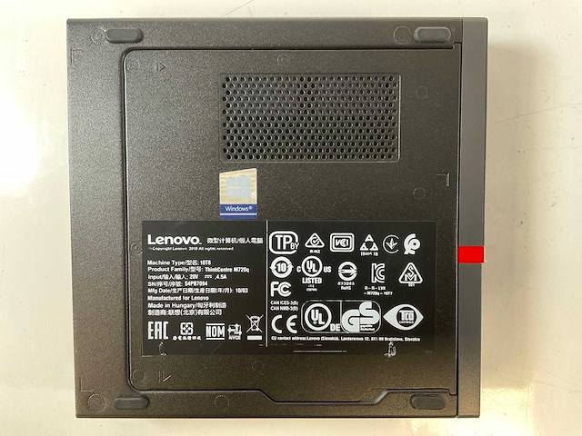 Lenovo m720q, core(tm) i5 9th gen, 16 gb ram (2x8gb), 256 gb ssd mini desktops (2x) - afbeelding 6 van  6