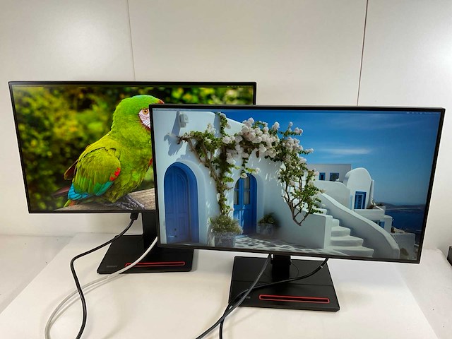 Lenovo (p27h-20) 27”, 2560x1440 (qhd) ips monitors (2x) - afbeelding 1 van  13