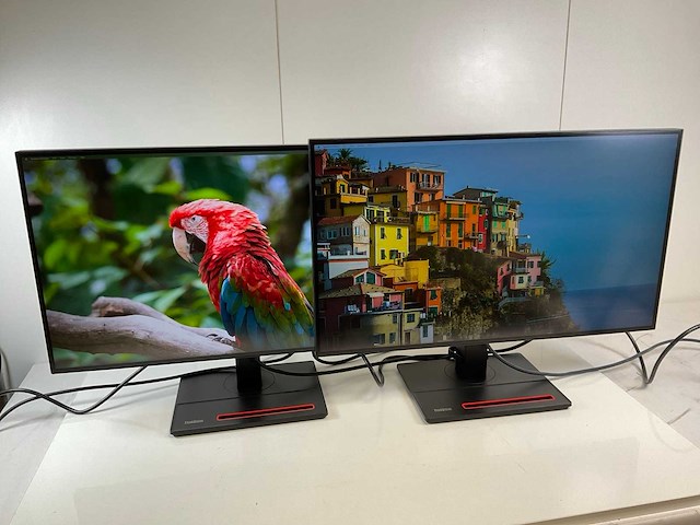 Lenovo (p27h-20) 27”, 2560x1440 (qhd) ips monitors (2x) - afbeelding 2 van  2