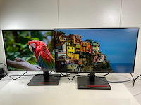 Lenovo (p27h-20) 27”, 2560x1440 (qhd) ips monitors (2x) - afbeelding 1 van  7