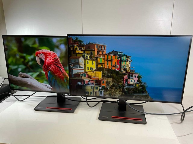 Lenovo (p27h-20) 27”, 2560x1440 (qhd) ips monitors (2x) - afbeelding 3 van  7