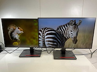 Lenovo (p27h-20) 27”, 2560x1440 (qhd) ips monitors (2x) - afbeelding 1 van  5