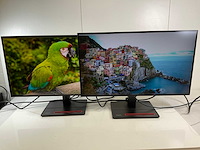 Lenovo (p27h-20) 27”, 2560x1440 (qhd) ips monitors (2x) - afbeelding 1 van  4
