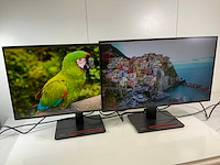 Lenovo (p27h-20) 27”, 2560x1440 (qhd) ips monitors (2x) - afbeelding 2 van  4