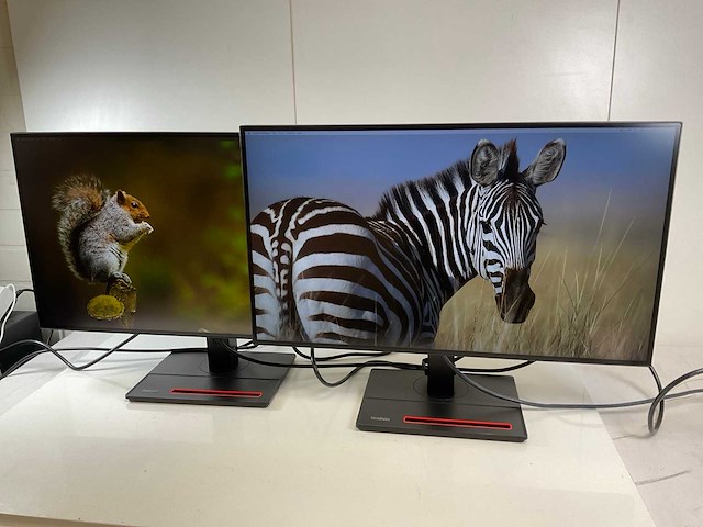 Lenovo (p27h-20) 27”, 2560x1440 (qhd) ips monitors (2x) - afbeelding 2 van  4