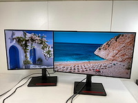 Lenovo (p27h-20) 27”, 2560x1440 (qhd) ips monitors (2x) - afbeelding 1 van  13