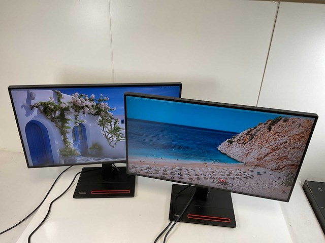 Lenovo (p27h-20) 27”, 2560x1440 (qhd) ips monitors (2x) - afbeelding 6 van  13