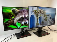 Lenovo (p27h-20) 27”, 2560x1440 (qhd) ips monitors (2x) - afbeelding 2 van  7