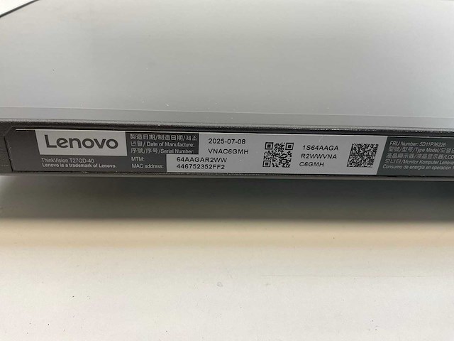 Lenovo (p27h-20/t27qd-40) 27”, 2560x1440 (qhd) ips monitors (2x) - afbeelding 3 van  14