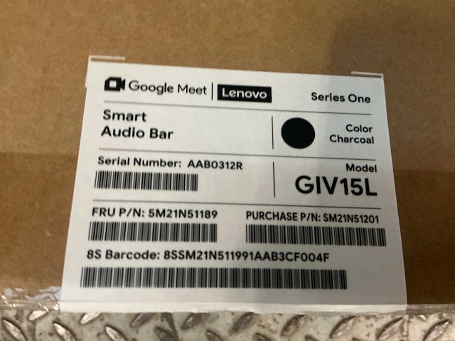 Lenovo smart audio bar giv15l smartspeaker - afbeelding 4 van  4