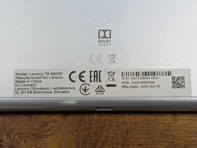 Lenovo, tab m8 (hd) (2nd gen), 2019 - afbeelding 5 van  5