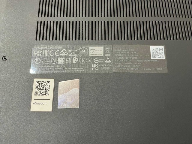 Lenovo thinkbook 15 g3 acl laptop - afbeelding 7 van  8