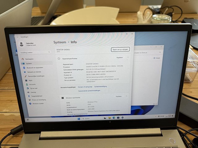 Lenovo thinkbook 15p imh. intel core 15-10300h [email protected] ghz. 16 gb ram. 476 gb hdd - afbeelding 3 van  4