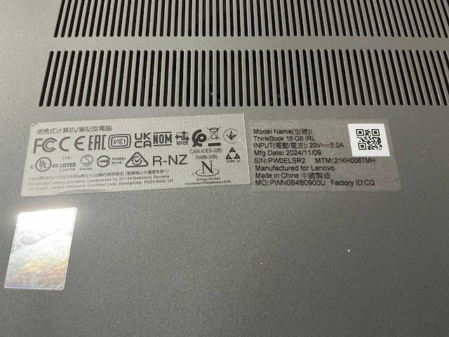 Lenovo thinkbook 16 g6 irl laptop - afbeelding 7 van  7