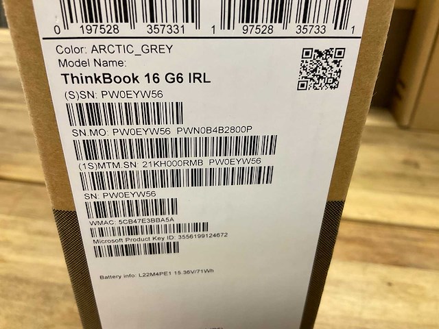 Lenovo thinkbook 16 g6 irl laptop - afbeelding 6 van  6