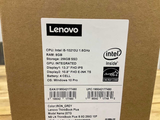 Lenovo thinkbook plus 20tg laptop - afbeelding 3 van  4