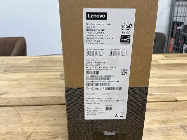 Lenovo thinkbook plus 20tg004qmh iron grey - afbeelding 3 van  3