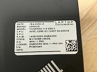 Lenovo thinkbook t15 gen2(i5-gen11) laptop - afbeelding 9 van  9