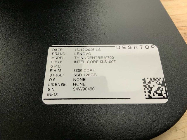 Lenovo thinkcentre m700 desktop (2x) - afbeelding 3 van  11