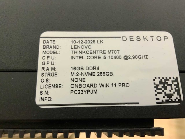 Lenovo thinkcentre m70t desktop (2x) - afbeelding 6 van  6