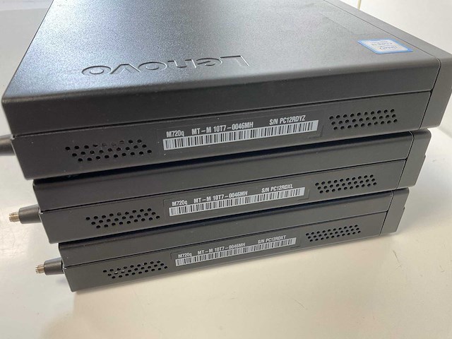 Lenovo thinkcentre m720q, core(tm) i3 8th gen, 8 gb ram, 256 gb nvme mini desktops (3x) - afbeelding 5 van  6