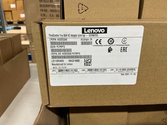 Lenovo thinkcentre tiny 65w ac adapter (slim tip) (9x) - afbeelding 2 van  3