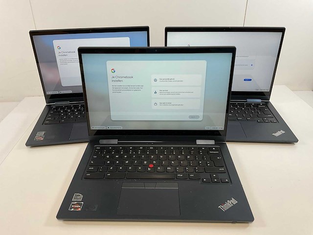 Lenovo thinkpad c13 yoga gen 1 13.3”, amd ryzen 5 3500c with radeon vega mobile gfx, 8 gb ram, 128 gb ssd touchscreen chromebooks (3x) - afbeelding 1 van  22