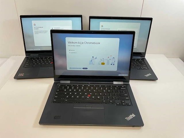 Lenovo thinkpad c13 yoga gen 1 13.3”, amd ryzen 5 3500c with radeon vega mobile gfx, 8 gb ram, 128 gb ssd touchscreen chromebooks (3x) - afbeelding 1 van  24
