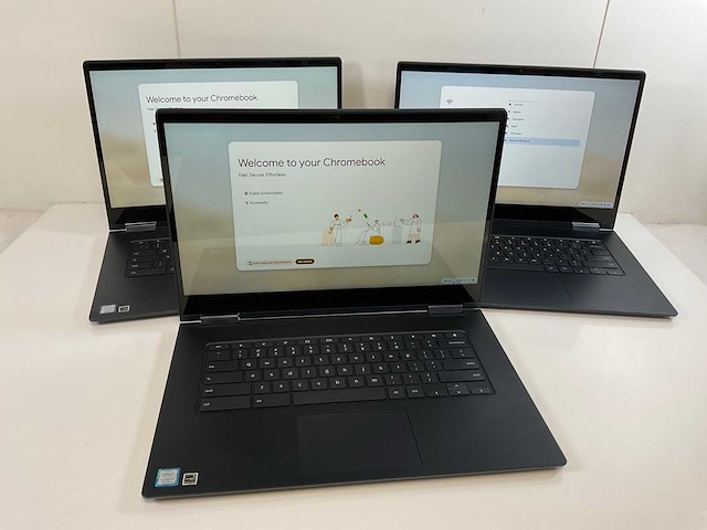 Lenovo thinkpad c630 yoga 15”, core(tm) i7 8th gen, 16 gb ram, 128 gb ssd touchscreen chromebooks (3x) - afbeelding 1 van  20