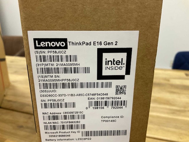 Lenovo thinkpad e16 gen2 laptop - afbeelding 2 van  6