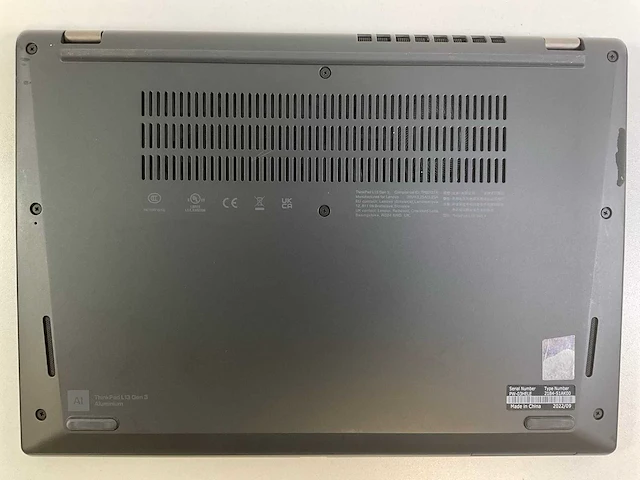 Lenovo thinkpad l13 g3 13.3”, core(tm) i3 12th gen, 8 gb ram, 256 gb nvme laptops (2x) - afbeelding 7 van  16
