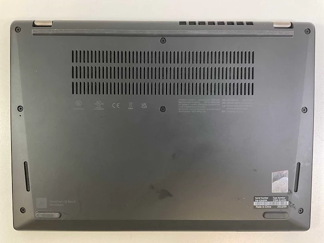 Lenovo thinkpad l13 g3 13.3”, core(tm) i3 12th gen, 8 gb ram, 256 gb nvme laptops (2x) - afbeelding 13 van  15
