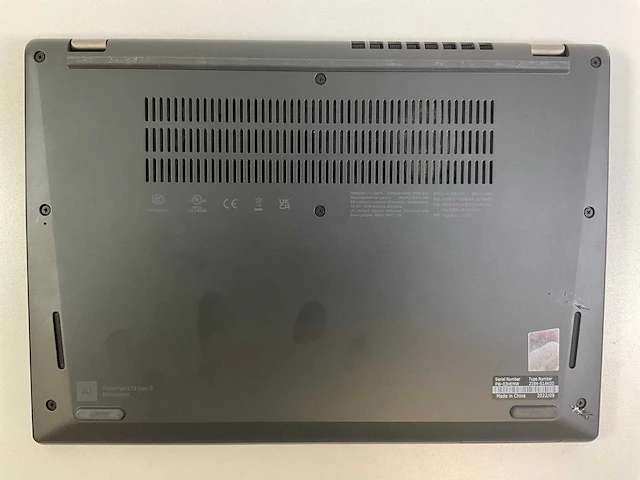 Lenovo thinkpad l13 g3 13.3”, core(tm) i3 12th gen, 8 gb ram, 256 gb nvme laptops (2x) - afbeelding 6 van  15