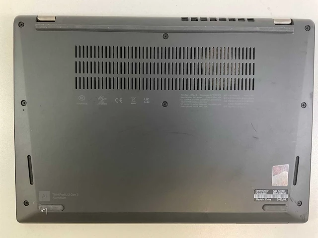Lenovo thinkpad l13 g3 13.3”, core(tm) i3 12th gen, 8 gb ram, 256 gb nvme laptops (3x) - afbeelding 13 van  21