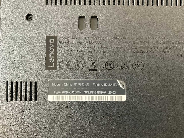 Lenovo thinkpad l490 14”, core(tm) i5 8th gen, 8 gb ram, 256 gb nvme laptops (2x) - afbeelding 15 van  16