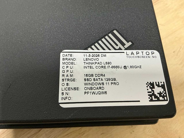 Lenovo thinkpad l590 laptop (2x) - afbeelding 8 van  8