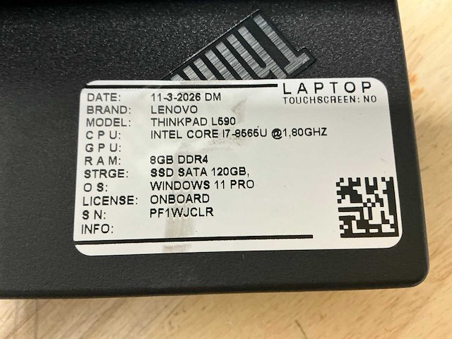 Lenovo thinkpad l590(i7) laptop (2x) - afbeelding 7 van  8