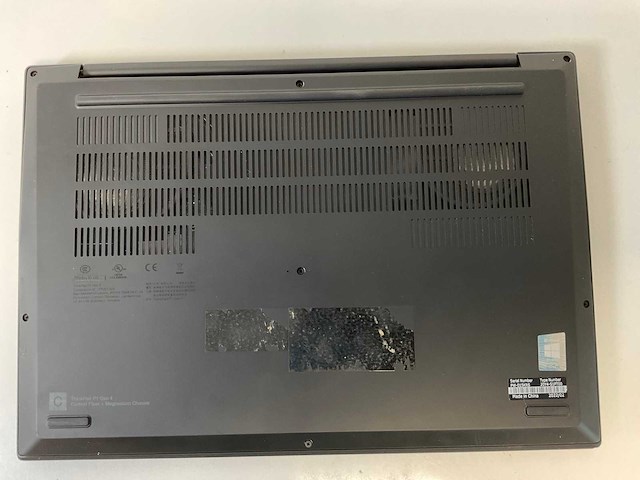 Lenovo thinkpad p1 gen 4 16”, core(tm) i7 11th gen, 16 gb ram, no hdd nvidia t1200 laptop gpu 4gb laptop - afbeelding 6 van  7