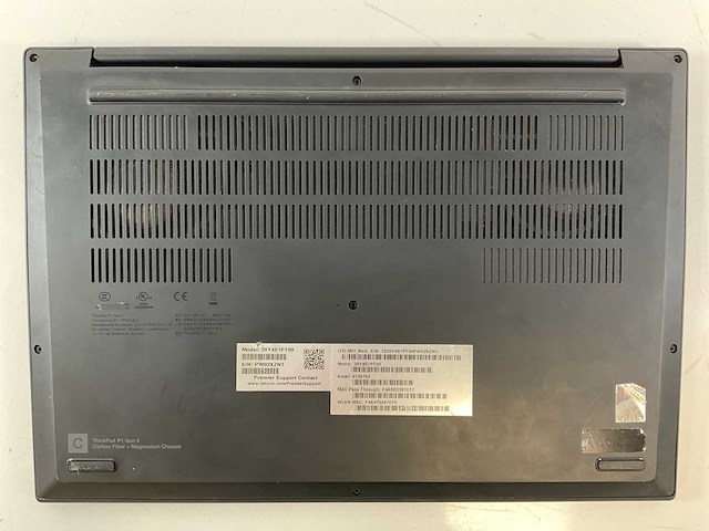 Lenovo thinkpad p1 gen 4 16”, core(tm) i7 11th gen, 32 gb ram, 1 tb nvme, nvidia t1200 4 gb laptop - afbeelding 6 van  7