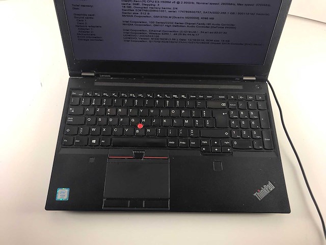 Lenovo thinkpad p50 15.6”, xeon quad core, 16 gb ram, 256 gb ssd laptop - afbeelding 4 van  7
