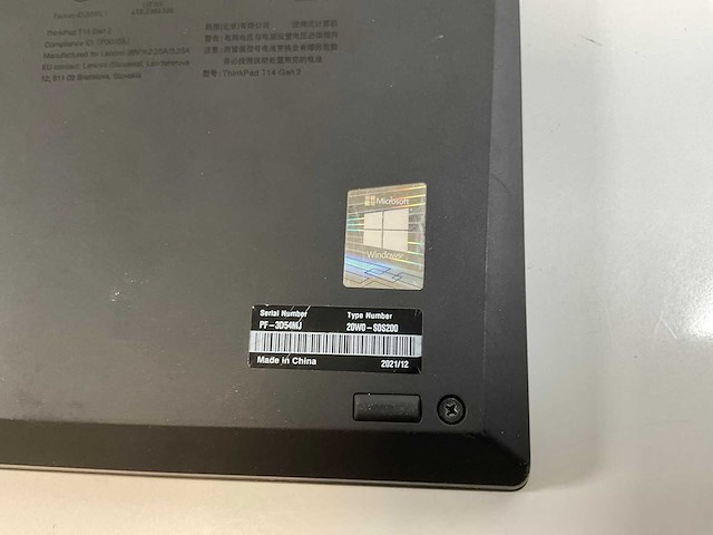 Lenovo thinkpad t14 gen 2 14”, core(tm) i5 11th gen, 16 gb ram, 512 gb nvme laptop - afbeelding 7 van  7