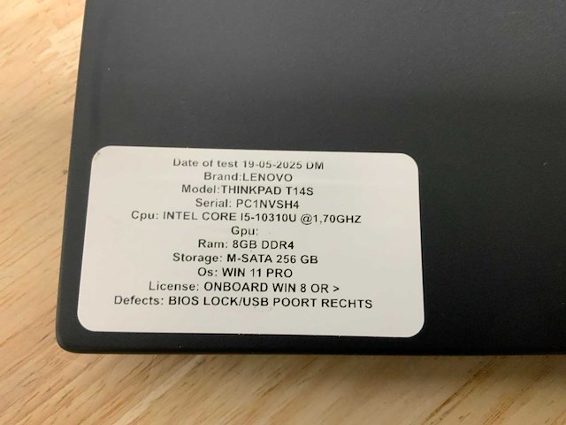 Lenovo thinkpad t14s laptop (2x) - afbeelding 8 van  8