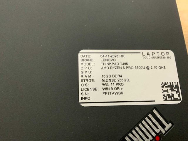 Lenovo thinkpad t495 laptop (3x) - afbeelding 9 van  10