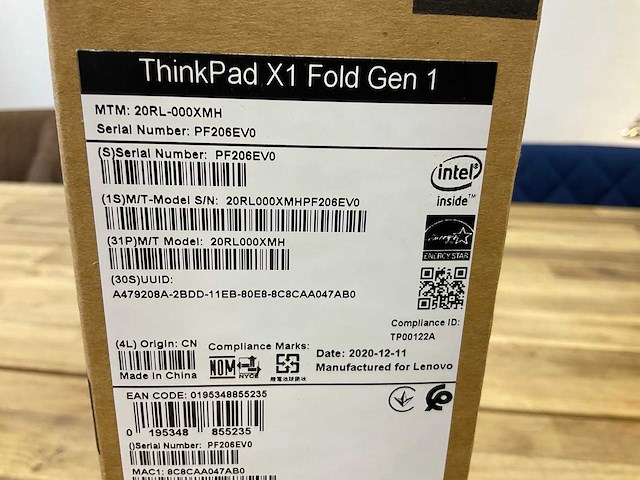 Lenovo thinkpad x1 fold gen 1 laptop - afbeelding 4 van  5