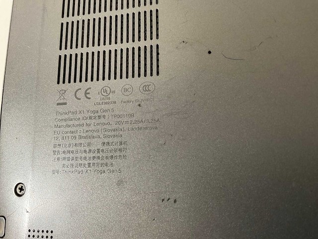 Lenovo thinkpad x1 yoga gen 5 14”, core(tm) i7 10th gen, 16 gb ram, 256 gb nvme touchscreen laptop - afbeelding 8 van  8