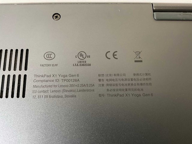 Lenovo thinkpad x1 yoga gen 6 14”, core(tm) i7 11th gen, 16 gb ram, 256 gb nvme touchscreen laptop - afbeelding 7 van  7
