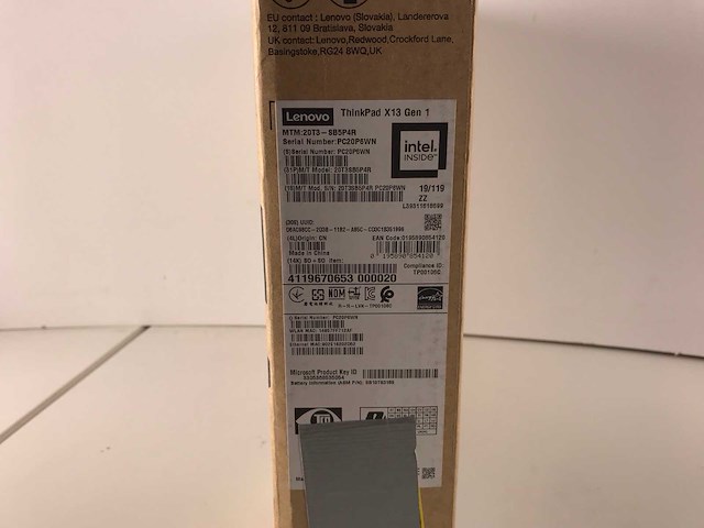 Lenovo thinkpad x13 gen 1 13.3”, core(tm) i5-10310u, 16 gb ram, 256 gb nvme laptops (new) (2x) - afbeelding 5 van  5