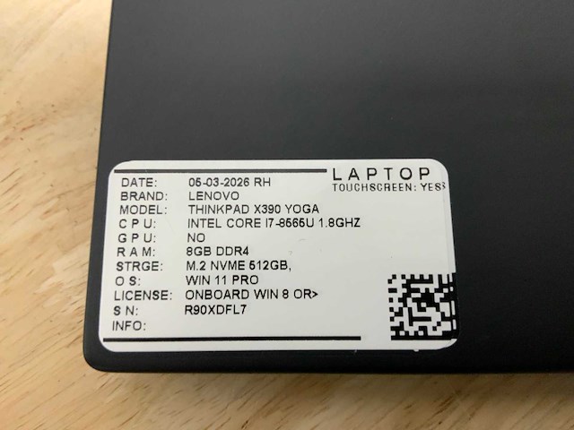 Lenovo thinkpad x390(i7) laptop (2x) - afbeelding 6 van  6